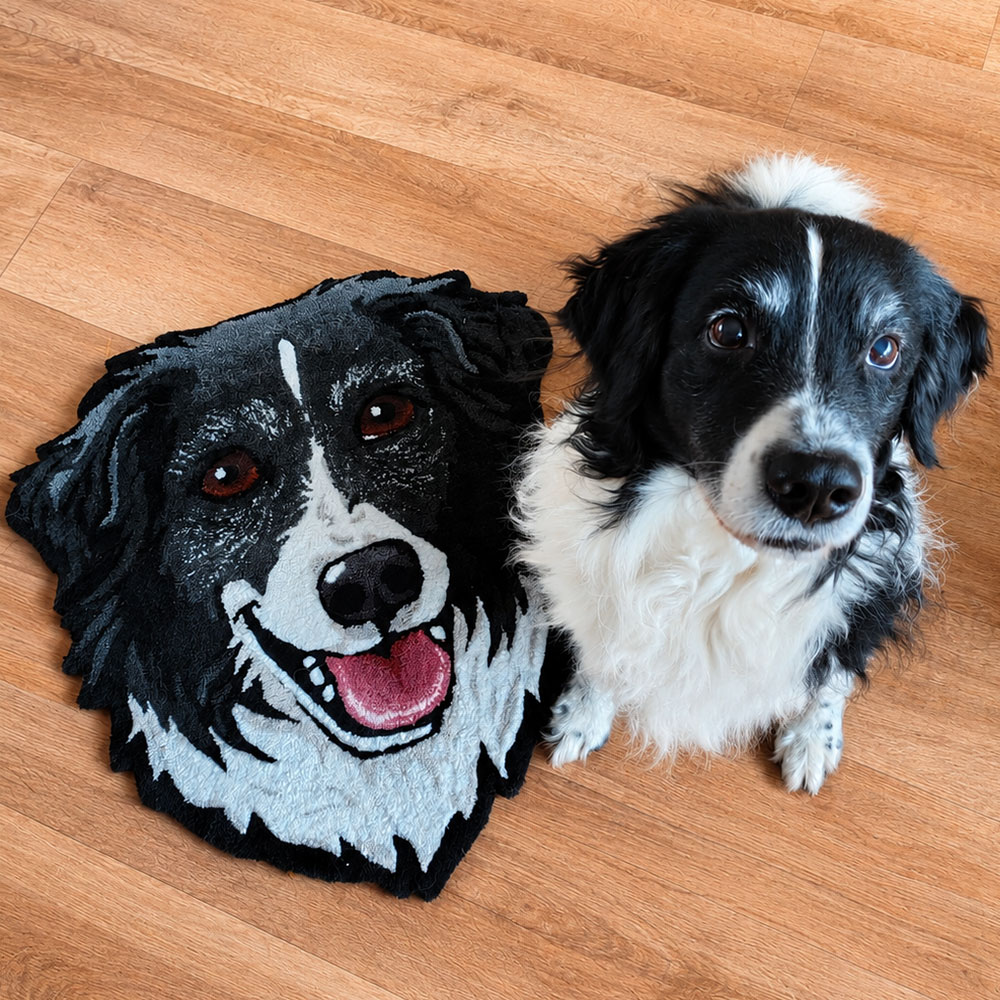 custom tufted dog rug