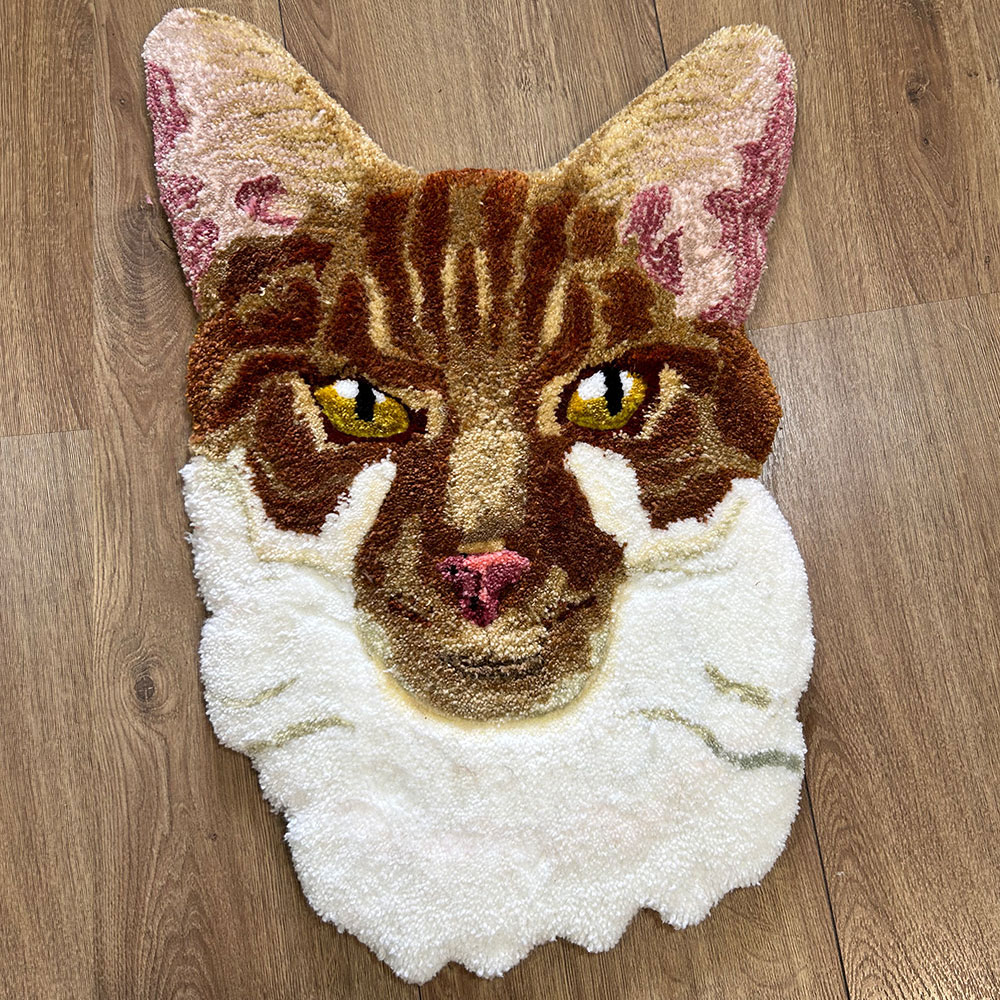 Custom Tufted Cat Rug