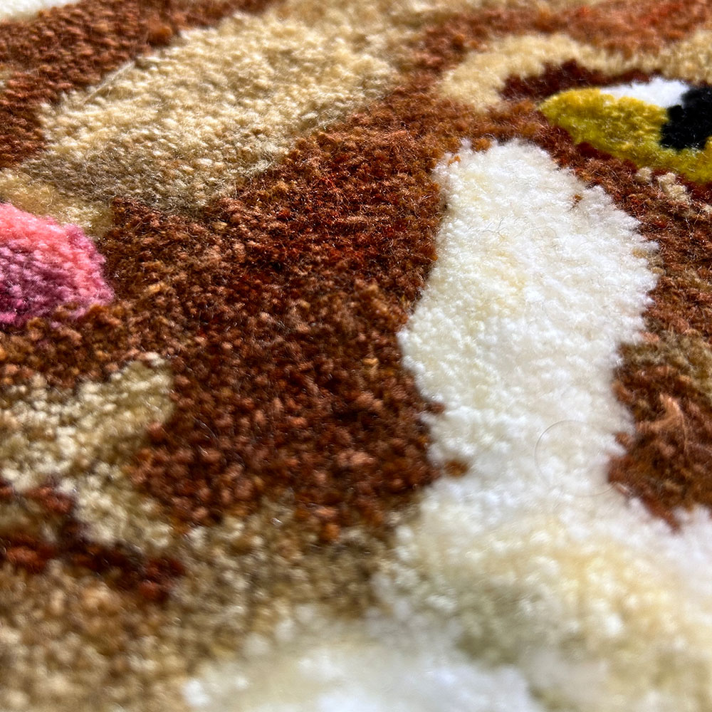 custom tufted cat rug