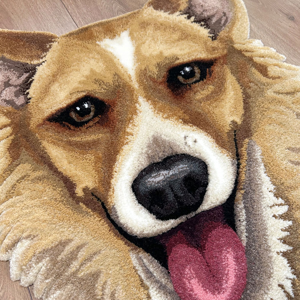 custom tufted dog rug