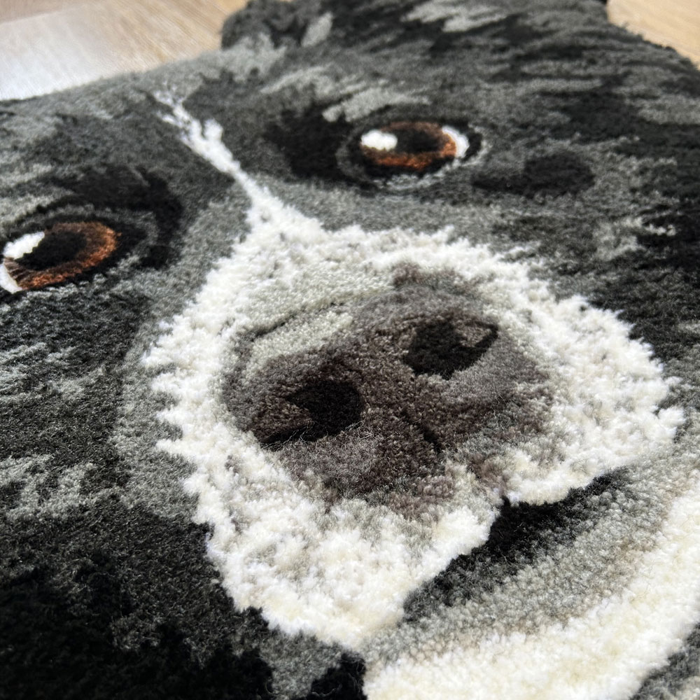 custom tufted dog rug